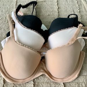 NWT Nude and Black 34C Gap “Love” Bra